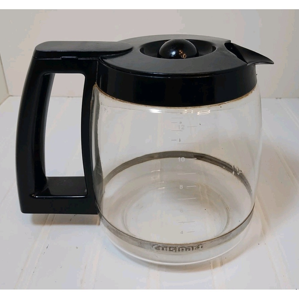 Cuisinart Replacement Clear Glass 12 Coffee Carafe With Removable Lid